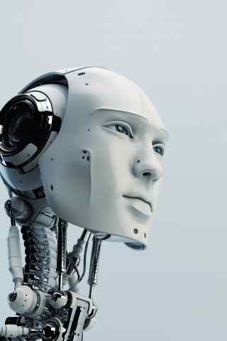 人工智能-未来机器人头像手机壁纸