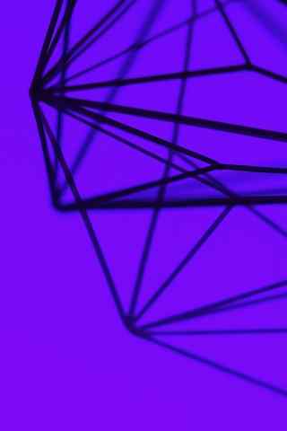 创意紫色几何手机