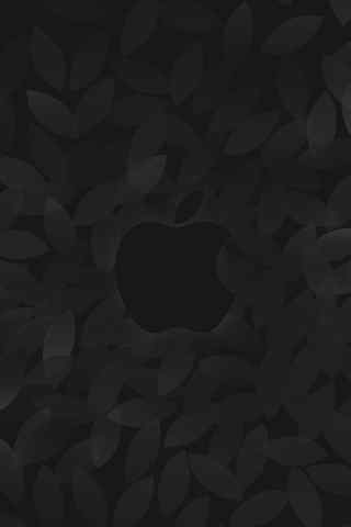 黑色苹果主题背景