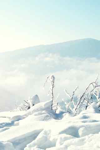 雪山上的冰高清手机壁纸图片