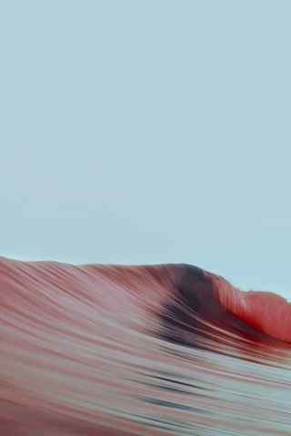 红色海浪风景手机壁纸