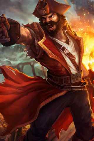 游戏系列手机壁纸-海盗船长