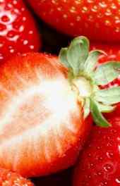 红色|红色美味草莓非主流手机壁纸