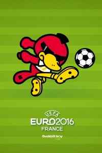 2016欧洲杯卡通鸭子海报高清手机壁纸