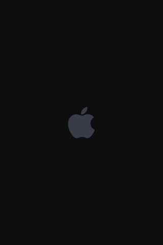 纯黑色背景苹果LO