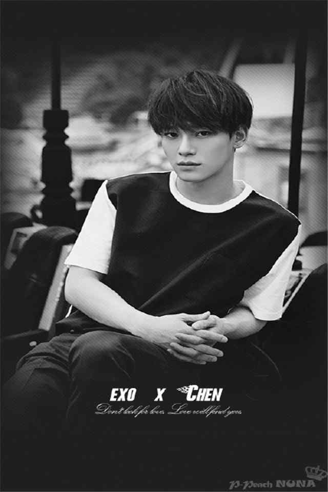韩国组合EXO黑白帅气高清手机桌面壁纸下载