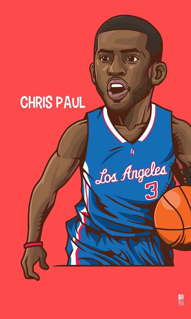 体育篮球明星卡通高清手机壁纸下载1