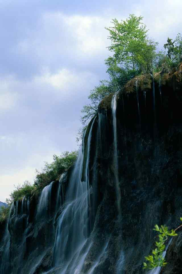 美丽瀑布自然风景高清手机壁纸