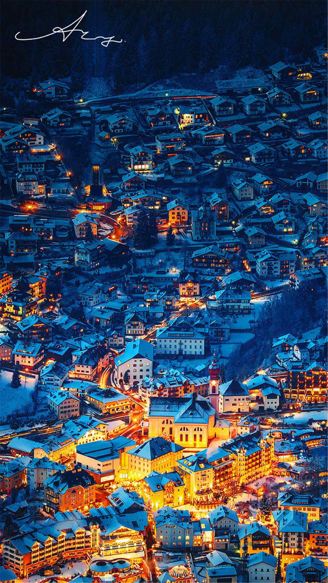 【童话之城-奥蒂塞伊】阿尔卑斯山谷之中的绝美小镇手机壁纸