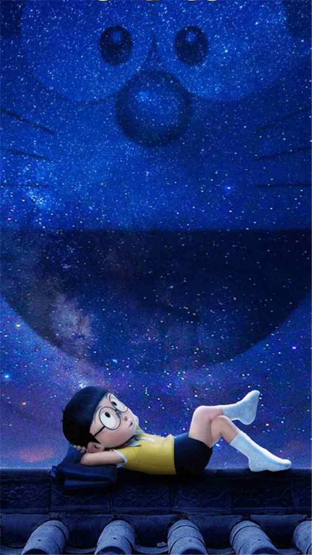 《哆啦A梦电影伴我同行》海报图片高清手机壁纸下载