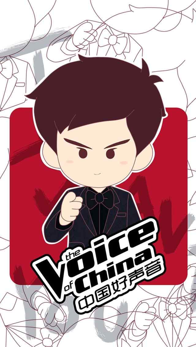 中国好声音4导师卡通可爱高清手机壁纸下载