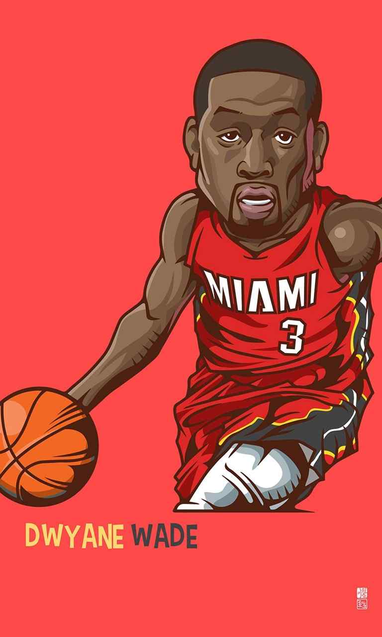 体育篮球明星卡通高清手机壁纸下载1