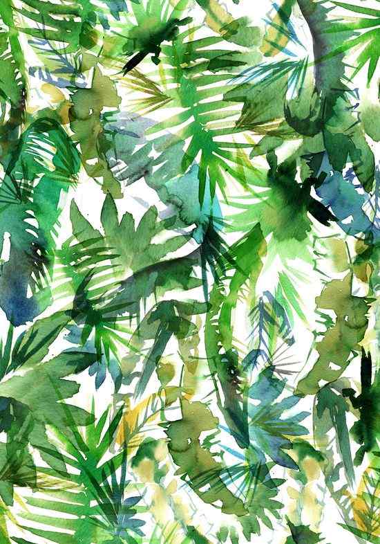 叶子纹理绿色植物手机锁屏壁纸