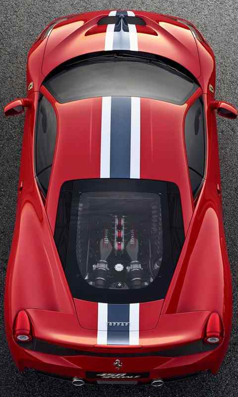 红色法拉利超级酷炫跑车高清手机壁纸