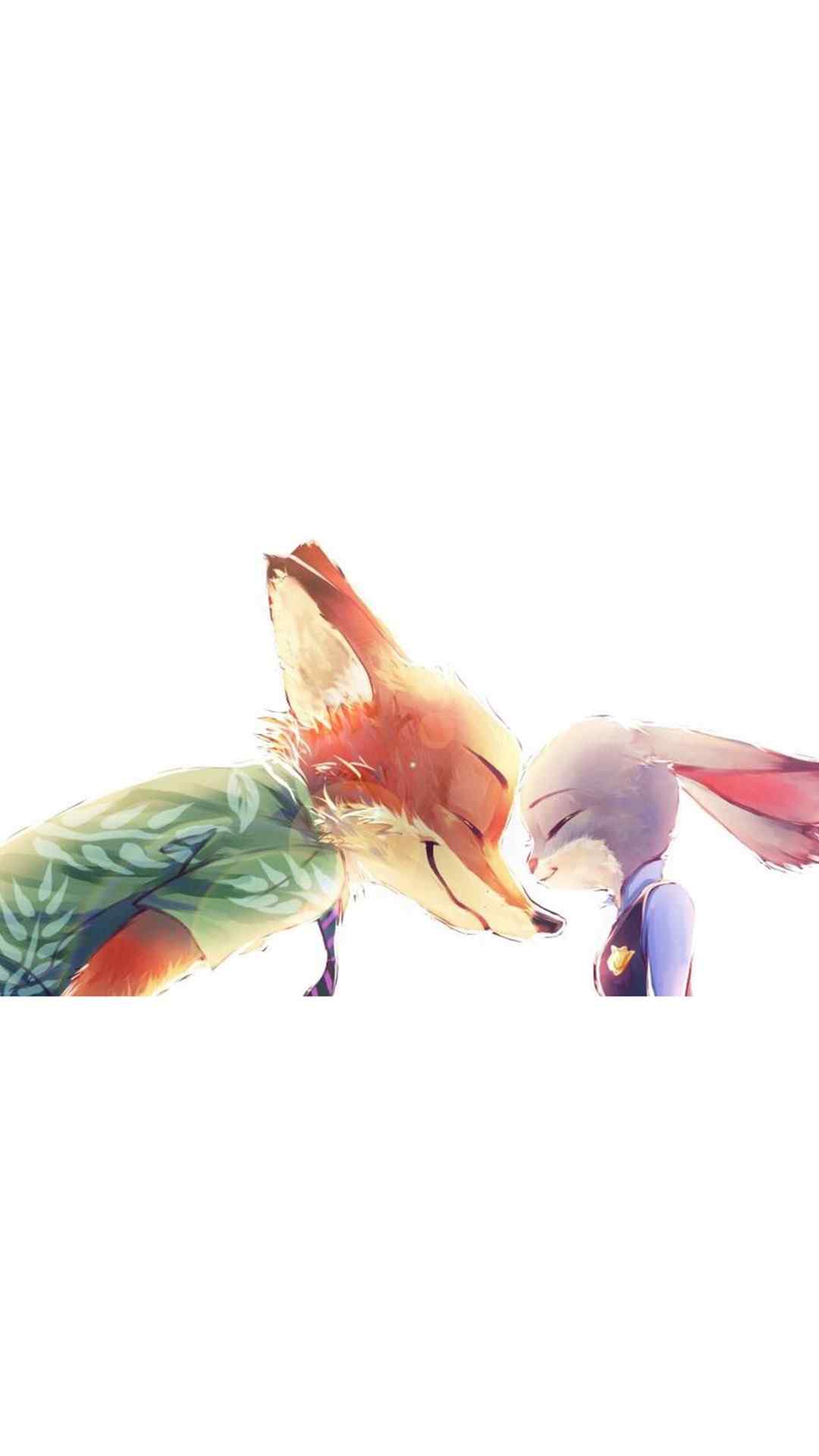 疯狂动物城狐狸兔子cp漫画高清手机壁纸（二）