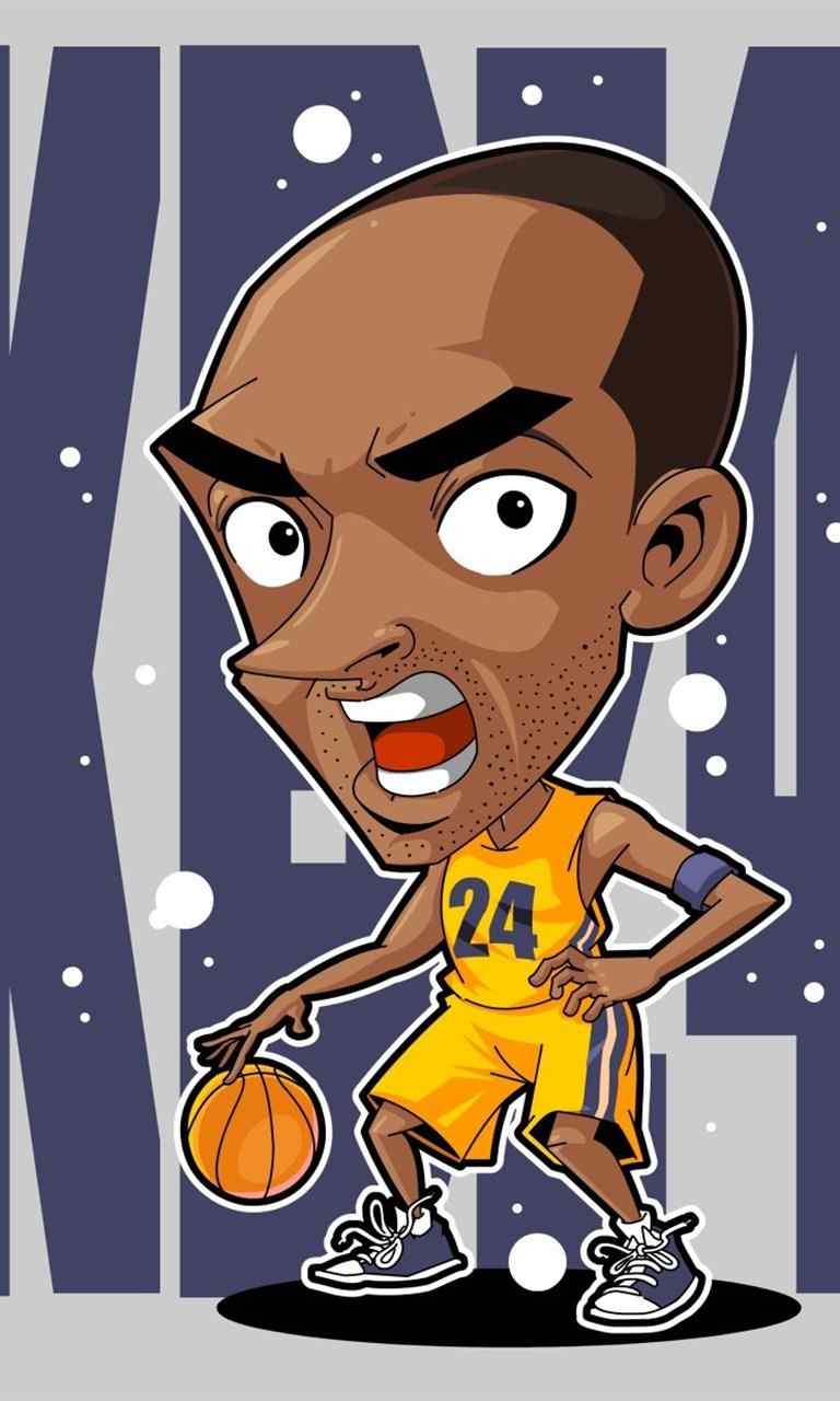NBA搞笑Q版主题漫画图片高清手机壁纸下载