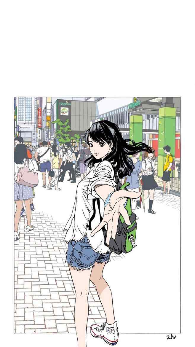 日本女高中生卡通高清手机壁纸