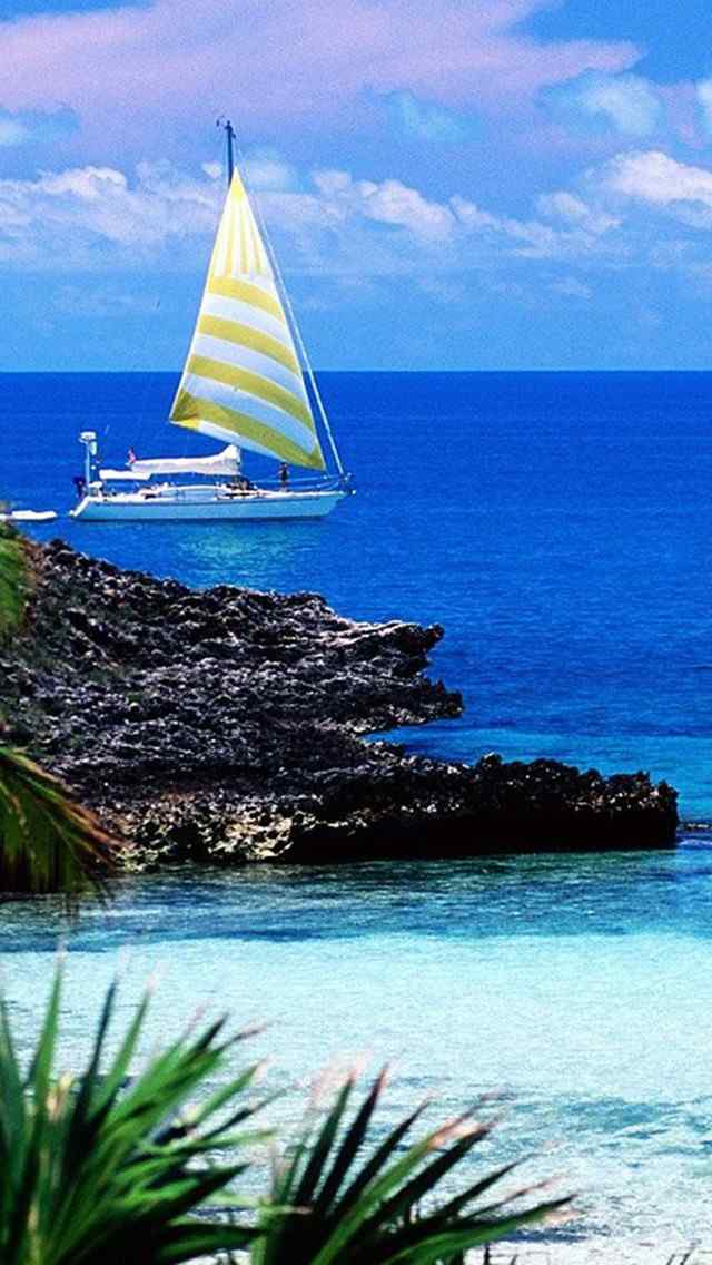 加勒比海风景海景高清手机壁纸