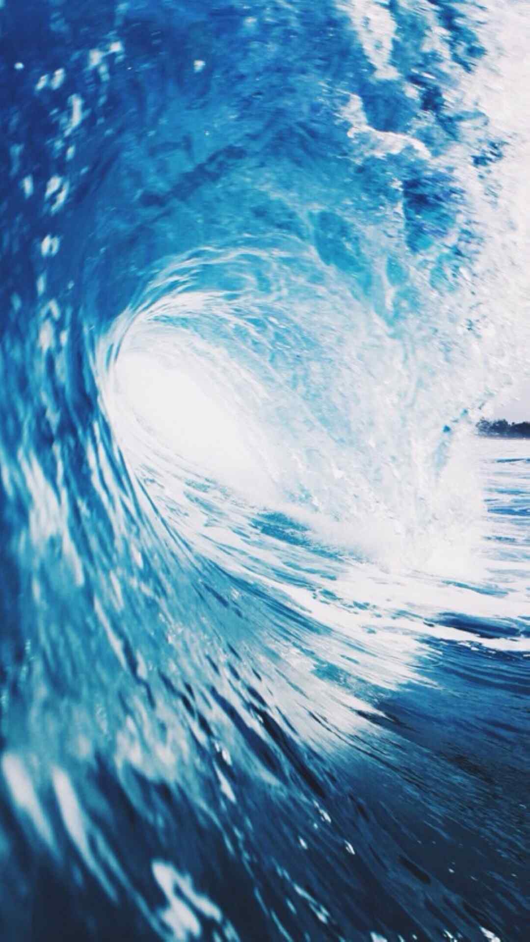 蓝色海浪高清手机壁纸