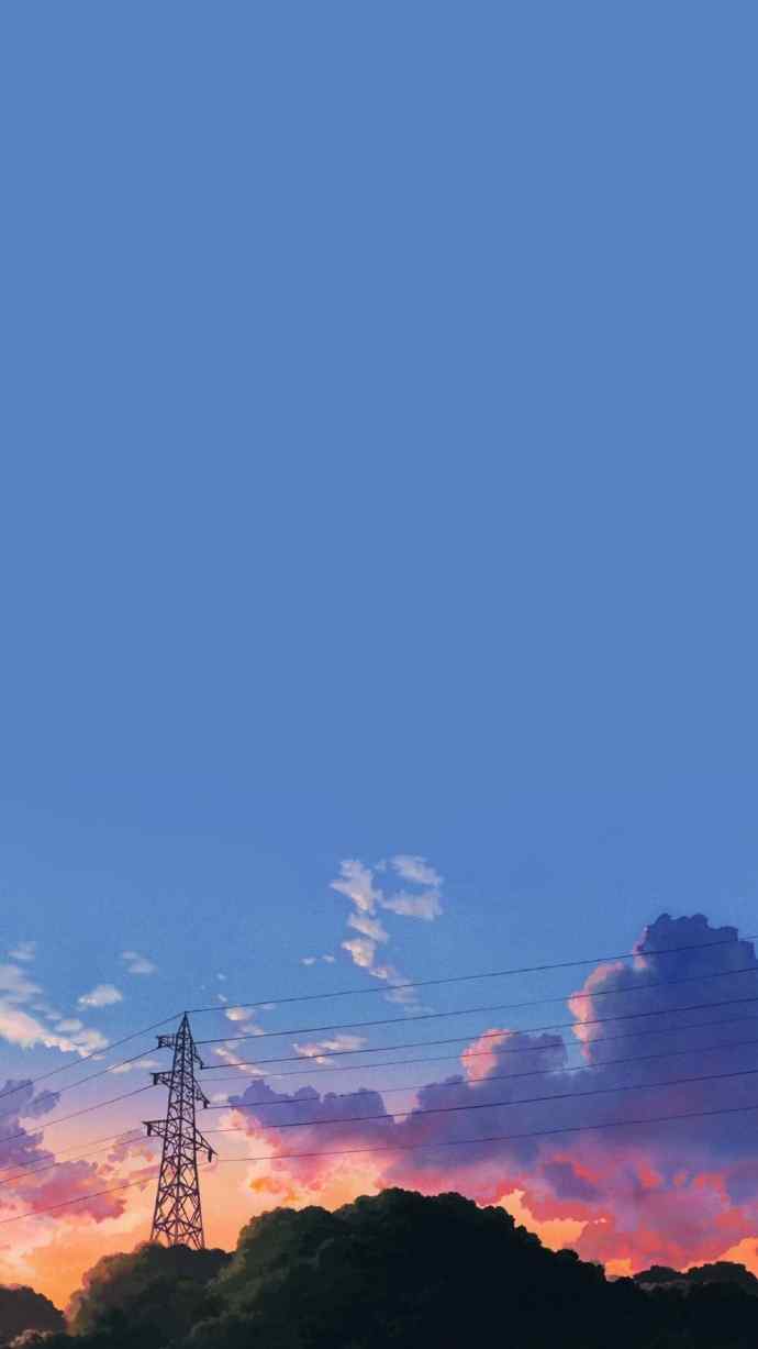 唯美宫崎骏风格动漫风景手机壁纸
