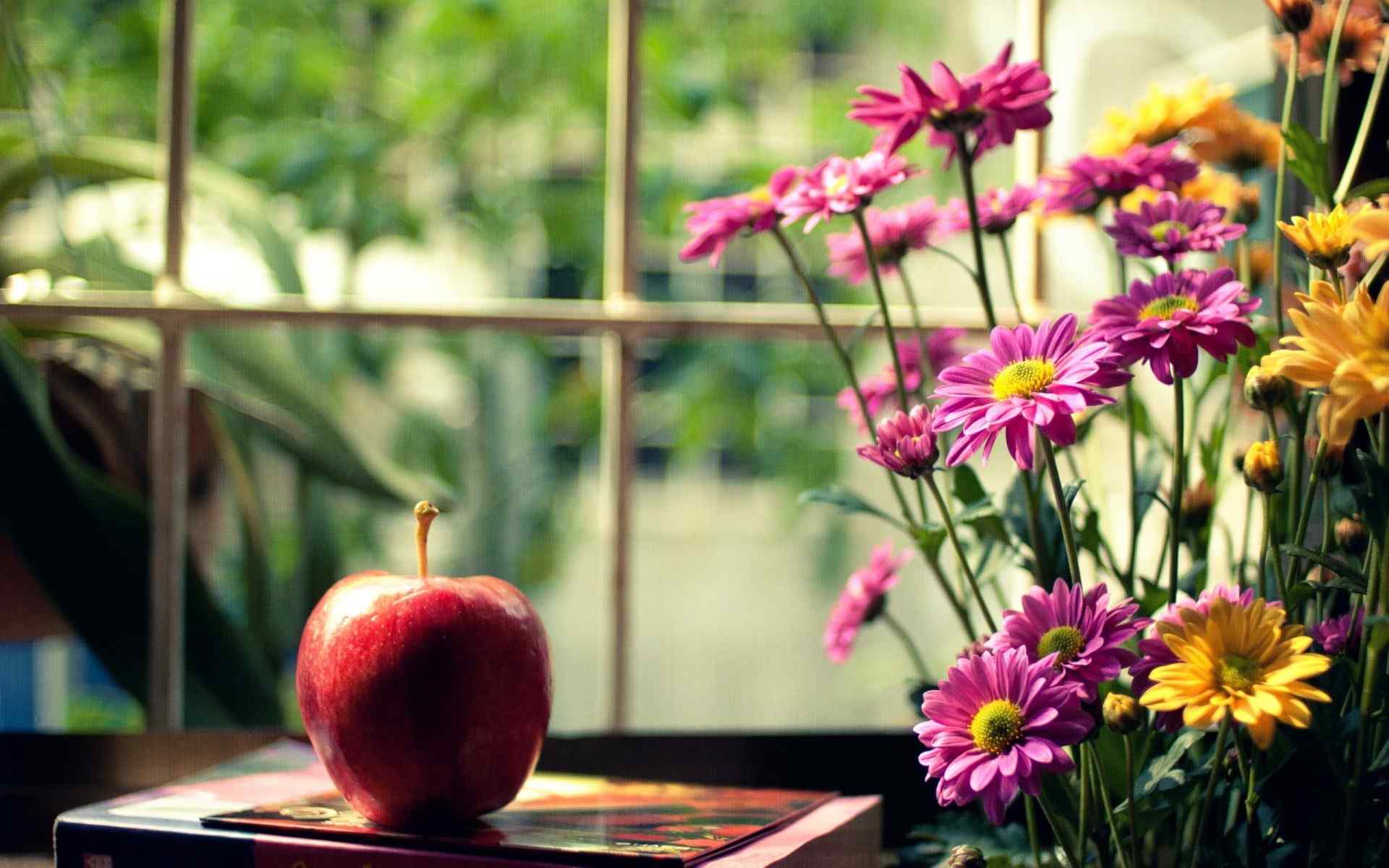 夏季水果红苹果唯美意境高清桌面壁纸第一辑