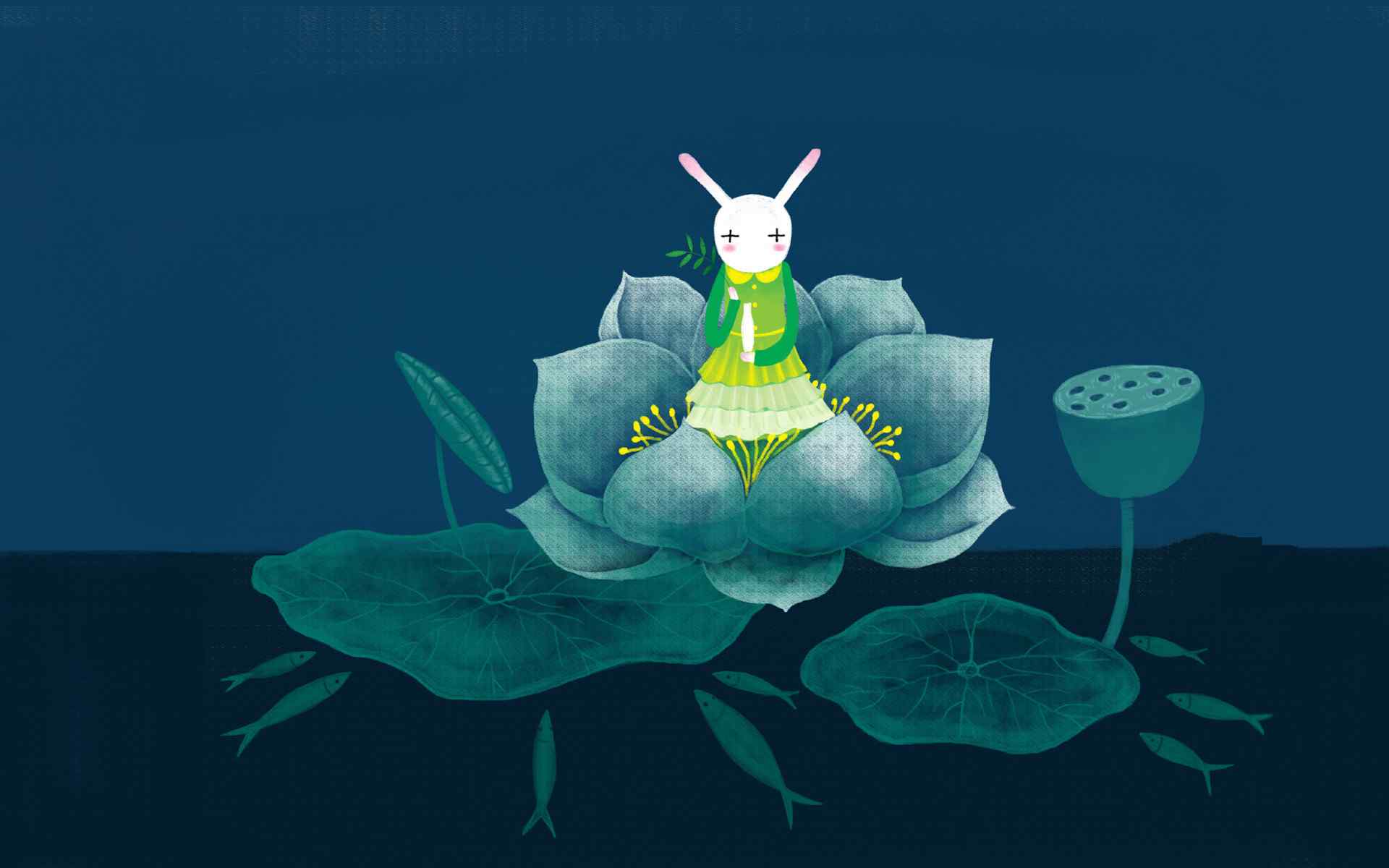 《艾玩兔》哲理插画可爱卡通兔壁纸 第三辑