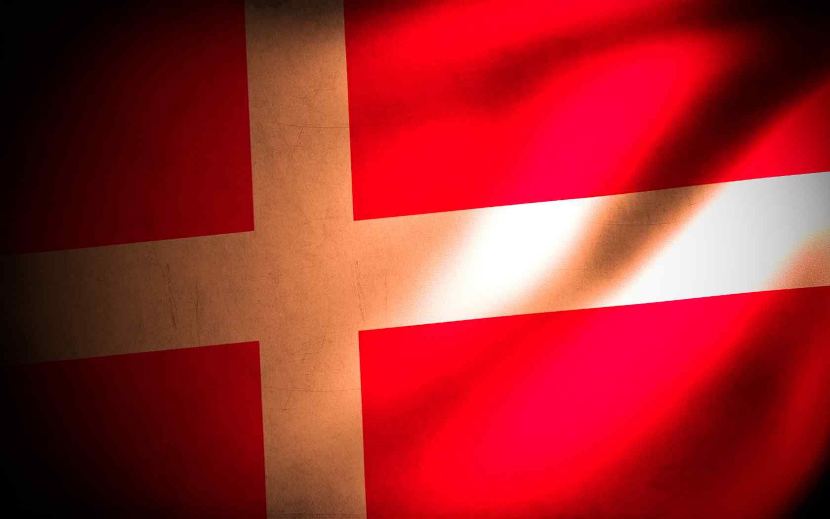丹麦国旗创意设计电脑壁纸