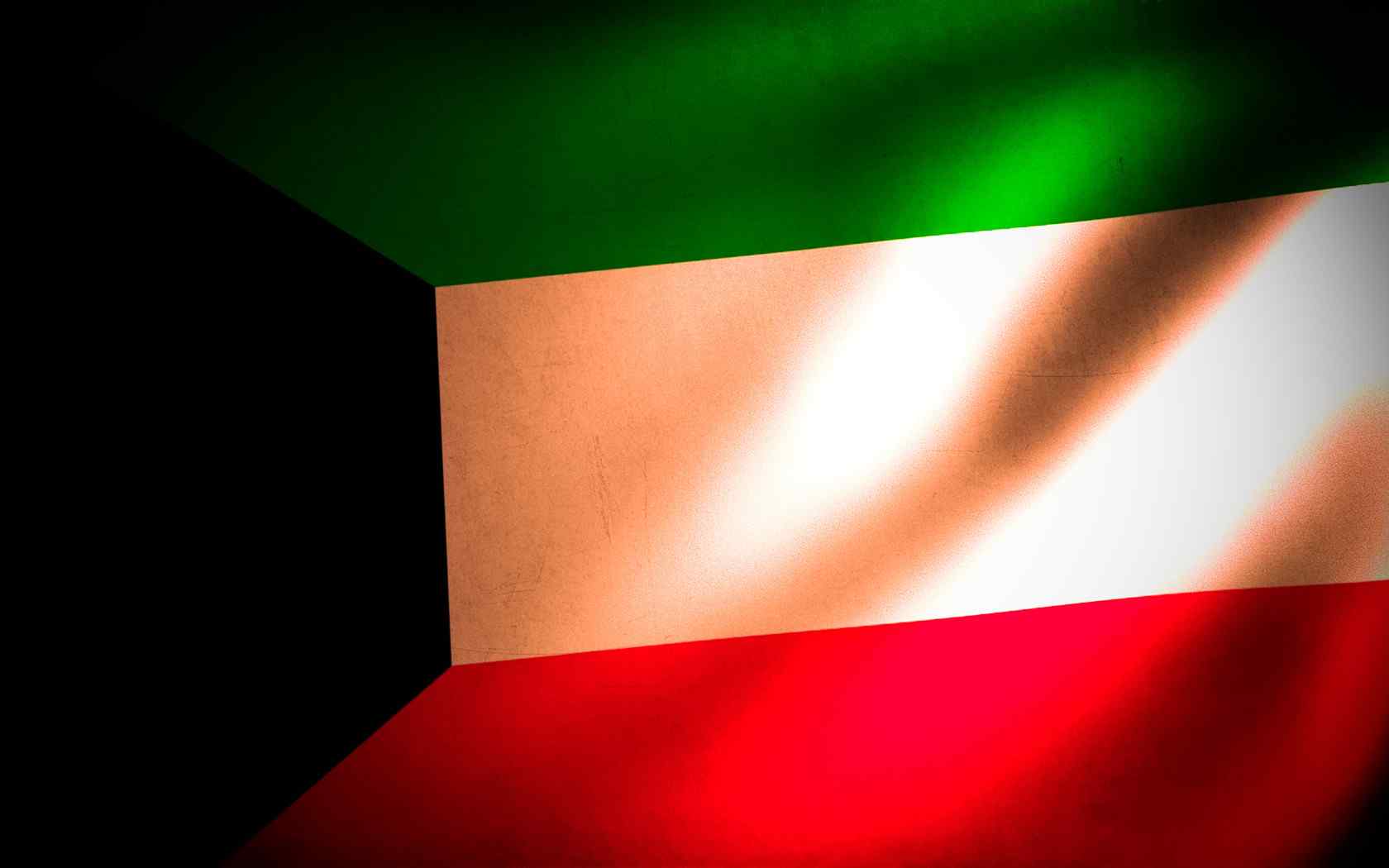 科威特国旗创意设计电脑壁纸