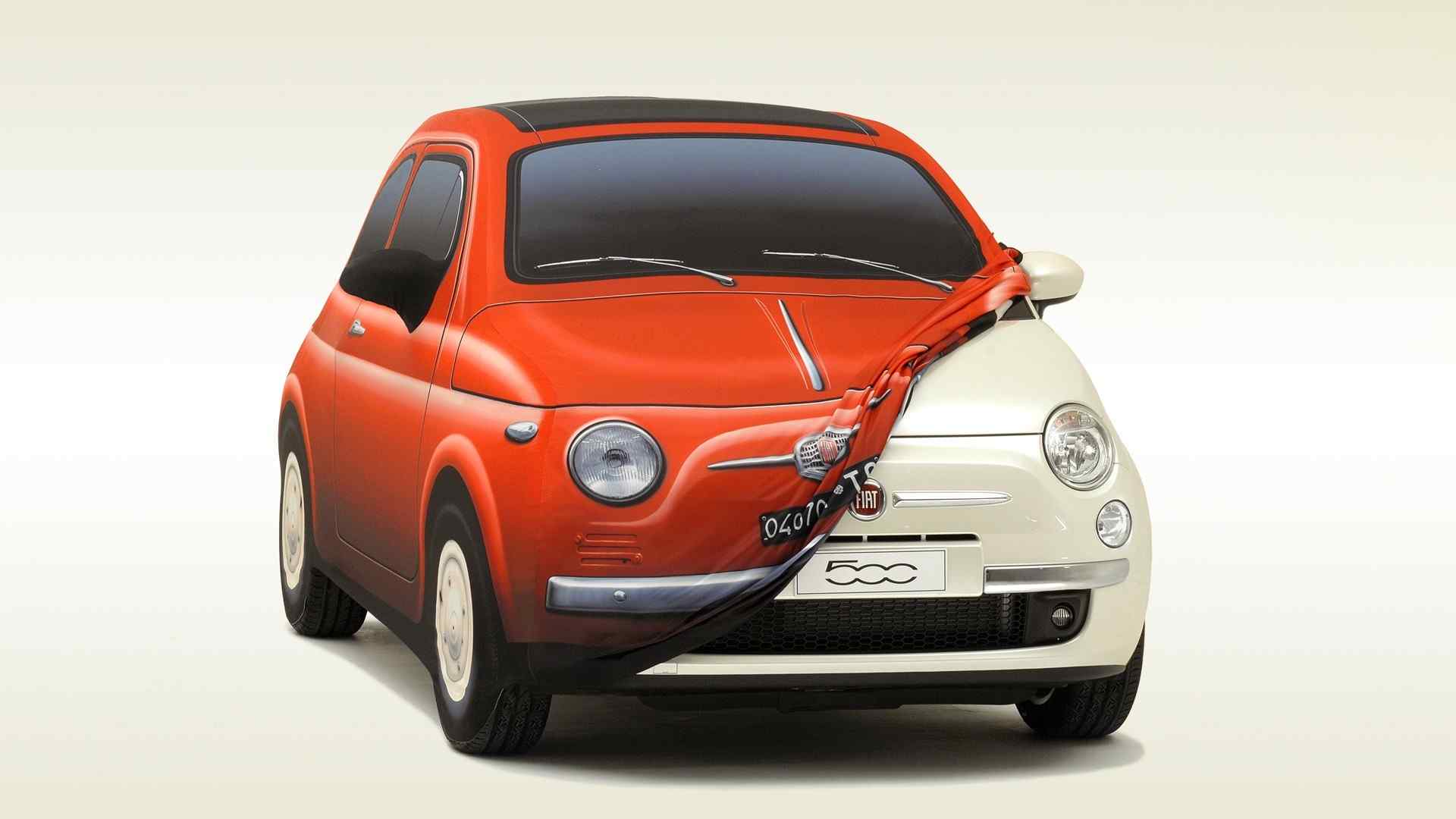 全新菲亚特Fiat500汽车电脑壁纸