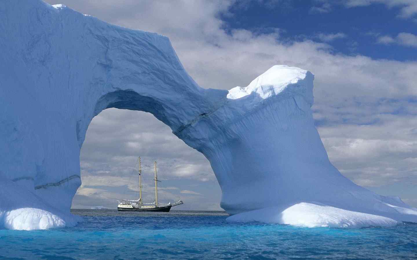 南极洲冰雪风景图片桌面壁纸第一辑