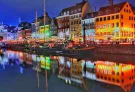 哥本哈根唯美夜景图片桌面壁纸