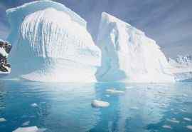 南极洲冰雪风景图