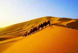 巴丹吉林沙漠风景图片电脑桌面壁纸下载