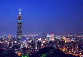 台北101大楼唯美风景图片桌面壁纸
