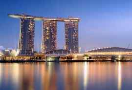 新加坡城市夜景风