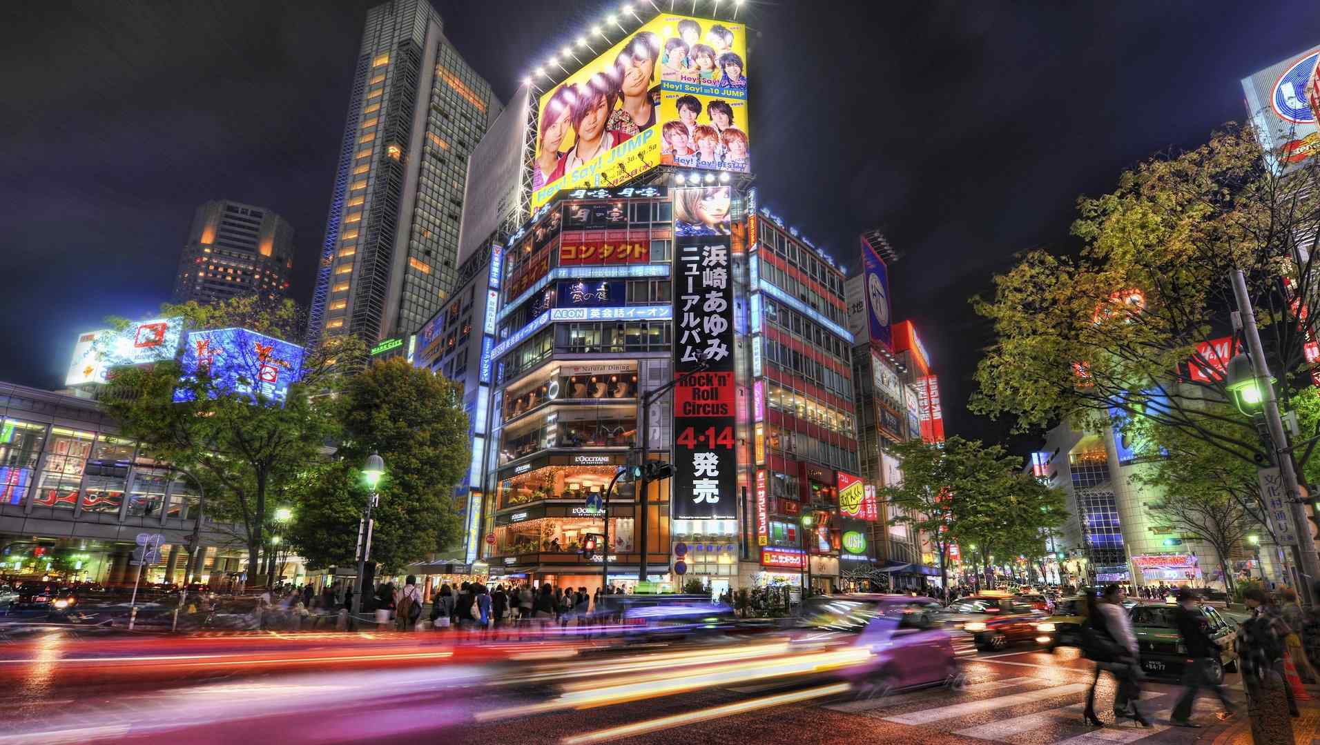 东京唯美夜景风景图片桌面壁纸下载