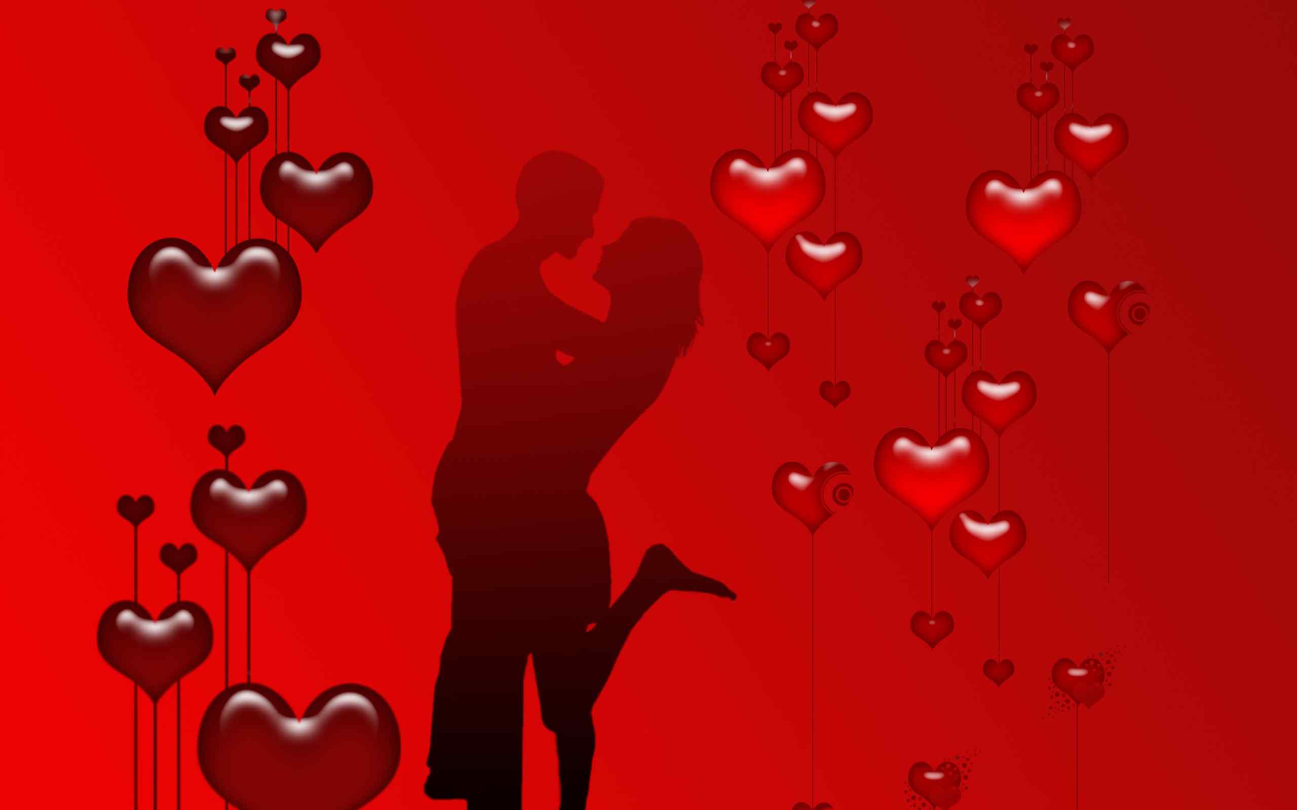 情人节浪漫爱心情侣图片电脑壁纸