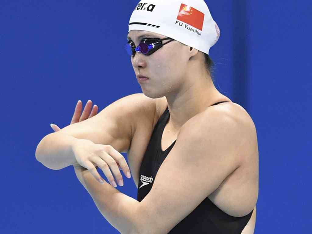 里约奥运中国游泳选手傅园慧比赛图片桌面壁纸