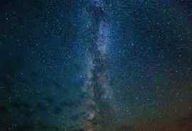 唯美夜空繁星摄影