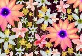 精美花卉创意设计壁纸