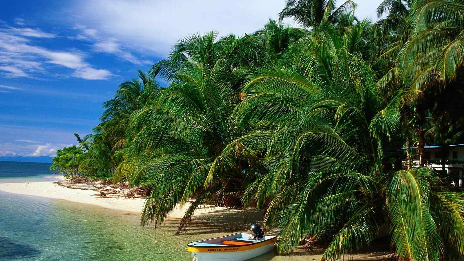小清新热带岛屿海滩风景壁纸