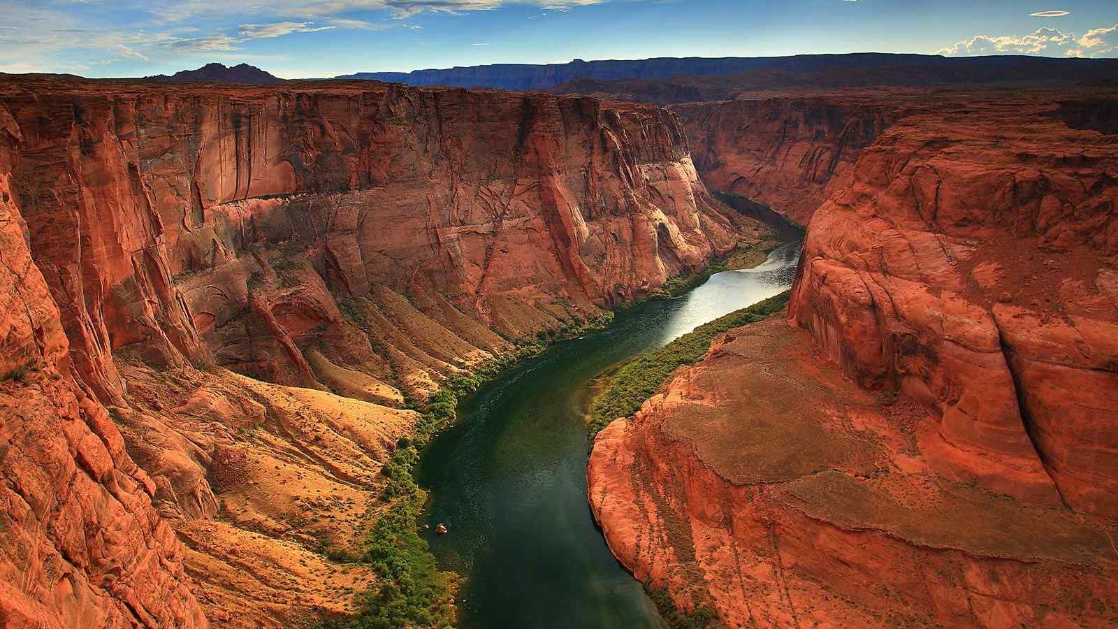 唯美瀑布自然景观美国亚利桑那州电脑壁纸