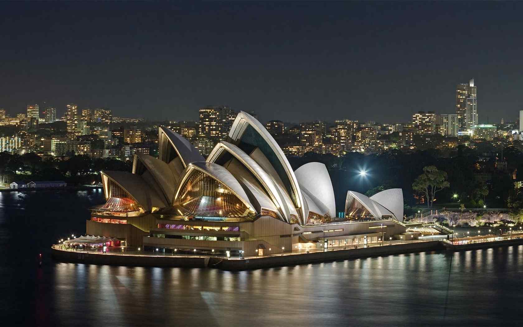 悉尼歌剧院唯美建筑风景图片桌面壁纸