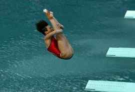 2016里约奥运冠军施廷懋跳水比赛图片桌面壁纸