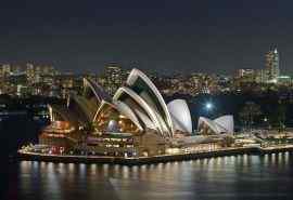 悉尼歌剧院唯美建筑风景图片桌面壁纸