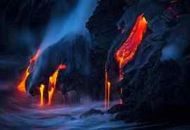 大自然美景火山熔岩奇观高清电脑壁纸图片下载