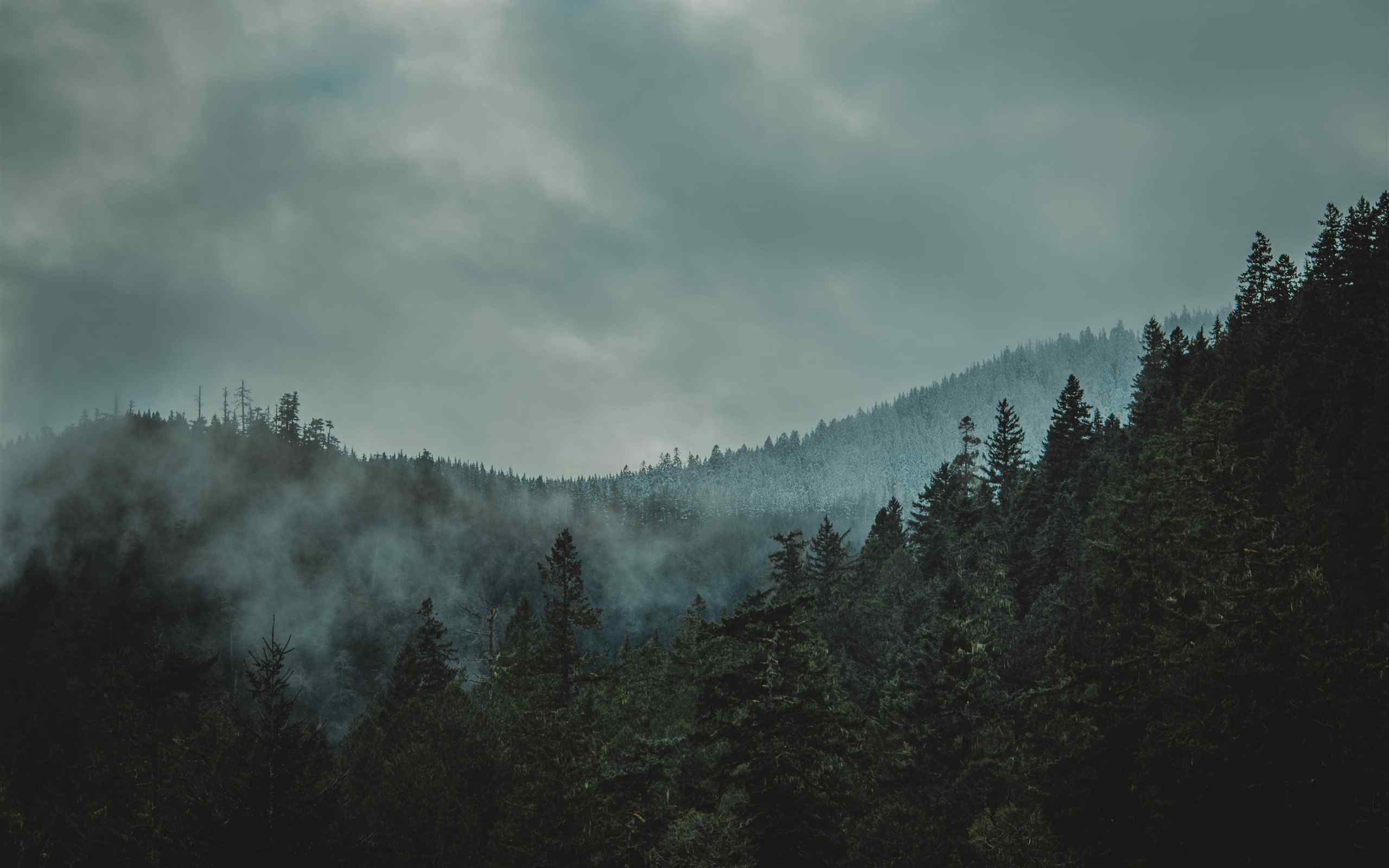 唯美意境云雾朦胧山水自然风景图片桌面壁纸