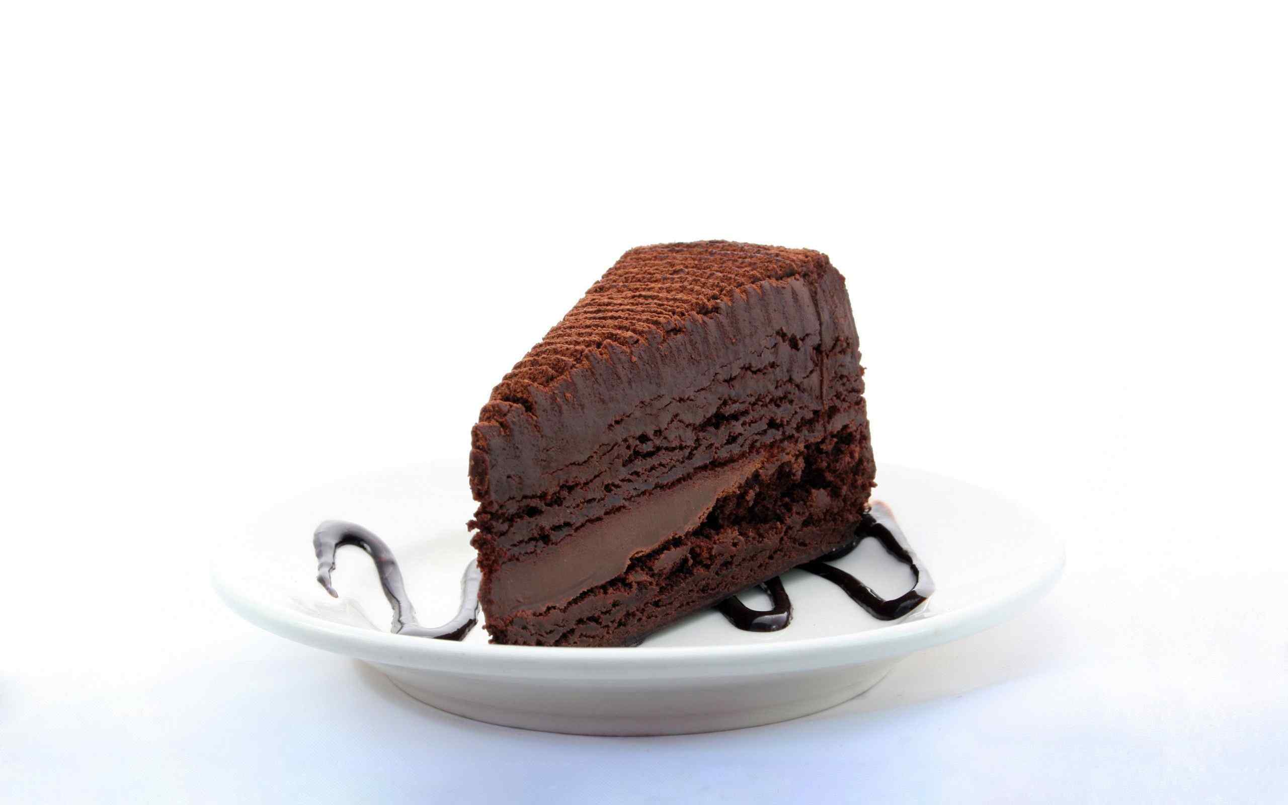 诱惑黑色巧克力蛋糕电脑桌面壁纸
