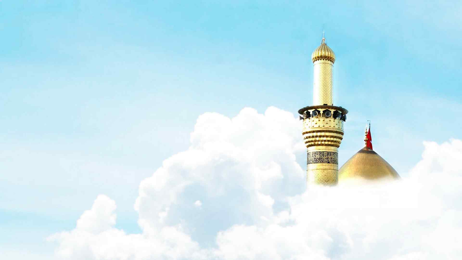 幻想空中清真寺高清图片