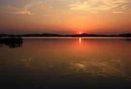 蠡湖唯美夕阳风景